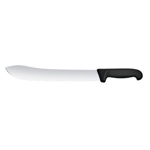 Cuchillo de Carnicero de 31 cm, Acero Inoxidable, Hoja Ancha y Afilada, Cuchillo Profesional para Cortar y Rebanar Carne con Mango Ergonómico Negro Antideslizante - Product Image 1