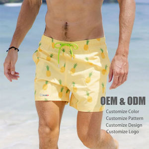 Pantalones Cortos de Playa de Secado Rápido Personalizados para Hombre, 2 en 1, Pantalones Cortos Deportivos para Gimnasio, Bañadores con Forro de Compresión - Product Image 1