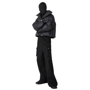 Veste d'hiver matelassée pour homme de haute qualité, respirante, imperméable, à capuche, col montant, légère, chaude et tendance - Product Image 3