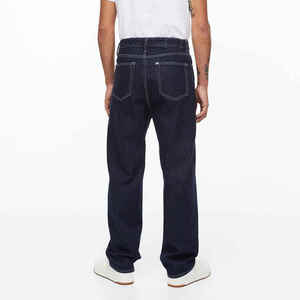 Jeans de Mezclilla para Hombre, Corte Recto, Casuales, Elegantes, Duraderos, Cómodos, Clásicos, Azules, de Primera Calidad - Product Image 3