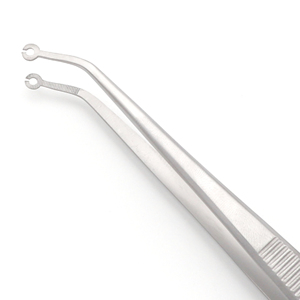 Pinza de Sutura Manual Premium de Acero Inoxidable, Punta Anillada Angulada de 1.6mm, 16cm, Pinza de Microcirugía Autoclavable y Duradera - Product Image 5