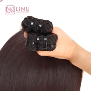 Extensiones de cabello virgen vietnamita dibujado doble directo de fábrica, trama de piel, agua profunda, onda suelta, hueso recto para trama Genius - Product Image 6
