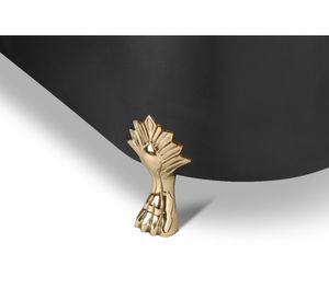 Elegante Bañera Independiente de Cobre Martillado Estilo Antiguo con Patas, de Lujo, Respaldo Alto, Ovalada, Duradera, Portátil y Ecológica. - Product Image 2