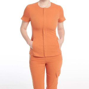 <b>Tops</b> High Quality Cotton Blends Denim Material Quick-Drying <b>Scrub</b> Suits Unisex - Product Image 1
