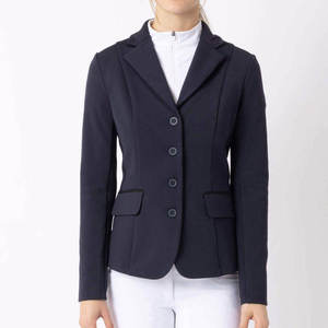 Best-Selling Women's Custom Logo Horse Riding Show Polyester Cotton Outdoor Long-Sleeve <b>Equestrian</b> Clothing Jacket - Product Image 1