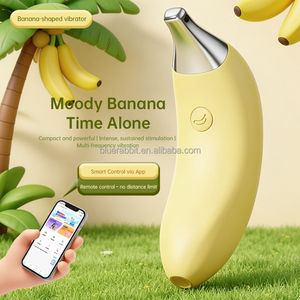 <span class=keywords><strong>Vibratore</strong></span> a Forma di Banana Controllato da <span class=keywords><strong>App</strong></span>, Design Fruttato Carino, Giocattolo Sessuale Divertente e Discreto per Donne, BlueRabbt Vendita all'Ingrosso Etichetta Privata - Product Image 2