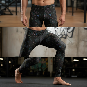 Activewear Workout Custom Printed Compression Pants Gym Running Yoga Pants Quick Dry Custom Material Tights Sportswear Leggings - Product Image 4