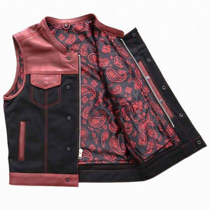 Hot Selling Cool Style Winter Wear Leather <b>vest</b> Pure Quality Affordable Price Leather Jacket <b>vest</b> for sale - Product Image 4