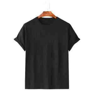 T-shirt en coton pakistanais OEM 280 GSM pour homme, 100 % coton, coupe oversize et longueur longue, motif uni avec logo personnalisé - Product Image 4