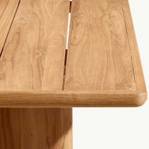 Mesa Rectangular de Madera Maciza de Teca en Oferta, Muebles de Comedor Duraderos de Estilo Moderno para Uso en Interiores/Exteriores - Product Image 5