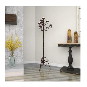 Candelabro decorativo de metal con acabado pulido para decoración de iluminación en el hogar, bodas y festivales. - Product Image 4