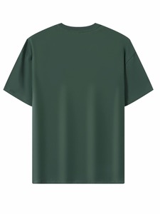 T-shirt en coton épais 260 g/m² de haute qualité, coupe classique, couleur unie, tricoté, teint uni, personnalisable, vente en gros - Product Image 2