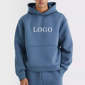 Hoodie court pour homme, 100% coton molletonné français, 400 g/m², style streetwear, personnalisable, le plus vendu - Product Image 1