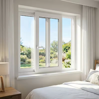 Ventana Abatible de Aluminio con Doble Acristalamiento, Plegable, Insonorizada para Cocina, con Certificación CE