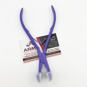 Pinza Profesional para Extensiones de Cabello con Cinta Adhesiva, Color Azul, Agarre de Silicona, 7 Pulgadas, Acero Inoxidable de Grado Quirúrgico, Herramientas para Extensiones de Cabello - Product Image 4