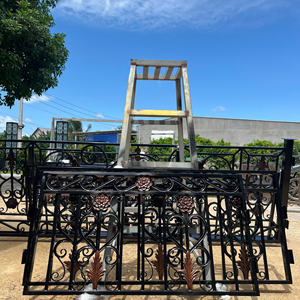 Barandilla de Balcón Moderna de Hierro Forjado para Exteriores con Diseño Resistente a la Oxidación, Barandilla de Seguridad Ajustable, Elementos Decorativos para Hogares - Product Image 5