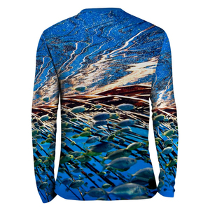 Chemise de pêche à manches longues pour femme, rose, imprimé par sublimation, UPF 50, anti-UV, polyester - Product Image 6