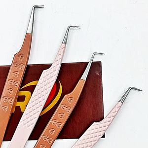 Pinzas para Manicura y Pestañas de Marca Privada, Plateadas, Ecológicas, de Acero Inoxidable con Recubrimiento en Polvo, Sostenibles, Suaves, para Volumen en Abanico - Product Image 6