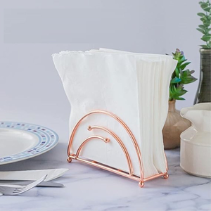 Porta Servilletas de Metal Dorado de Diseño Fabuloso, Forma y Tamaño Personalizados, Decoración de Mesa Moderna de la Mejor Calidad, para Bodas - Product Image 3