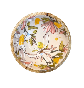 Bol de service en bois naturel pour pâtes, avec design tableau noir, style vintage, pour la maison et les mariages, au meilleur prix - Product Image 2