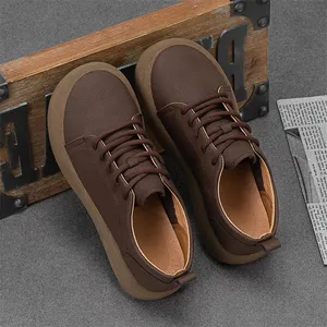 Chaussures de sport tendance pour hommes, en cuir véritable, décontractées, pour la marche, le skateboard, polyvalentes, tenis masculino, baskets - Product Image 3