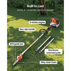 เครื่องตัด33CC แบบ2จังหวะไร้สายแบบเสาเลื่อย8นิ้ว, ที่เล็มต้นไม้ - Product Image 6