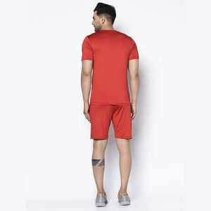 Ensemble de survêtement décontracté pour homme, t-shirt et short, 100 % coton, style uni, fabrication OEM - Product Image 3