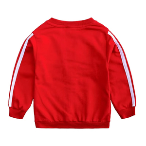 Conjunto Deportivo para Niños y Bebés, Chaqueta con Cierre y Pantalones Deportivos con Franja Lateral, Ropa Deportiva de Algodón, Venta al Por Mayor OEM, Multicolor - Product Image 2