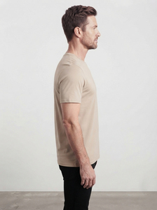 เสื้อยืดเฮนลีย์แขนสั้นผู้ชาย ทรงปกติ ผ้าฝ้ายลำลอง สีพื้น ผ้าถัก ระบายอากาศดี คอกลม ติดกระดุม - Product Image 6