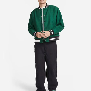 2026 New Arrival Custom Embroidered Breathable Windproof Waterproof Oversized Varsity <b>Jacket</b> Leather Sleeves Chenille <b>Patches</b> - Product Image 3