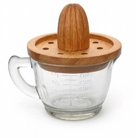 Natuurlijke houten citruspers, fruitschaal, tafelmodel citruspers, handmatige fruitpers, extractor, gereedschap, groothandel