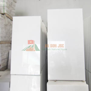 Mármol Blanco Cristalino de Lujo de Vietnam, Losa Pulida de Alta Brillo, Piedra Natural Blanca Pura para Paneles de Pared y Pisos - Product Image 6