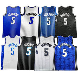 Camiseta de Baloncesto Premium Paolo <span class=keywords><strong>Banchero</strong></span> 5, Manga Corta, Malla Transpirable, Uniforme Retro del Equipo, Ropa Deportiva para Hombre, Entrenamiento al Aire Libre - Product Image 2