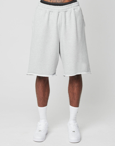 Shorts Capri pour Hommes, Couleur Unie, Taille Mi-Haute Élastique, Décontractés, Respirants, en Mélange Tricoté Polyester/Coton, Séchage Rapide, avec Cordon de Serrage - Product Image 5