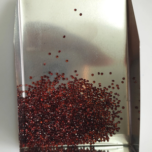 Granat rouge naturel, coupe brillante ronde de 1 mm, pierre précieuse de qualité supérieure pour la fabrication de bijoux - Product Image 3