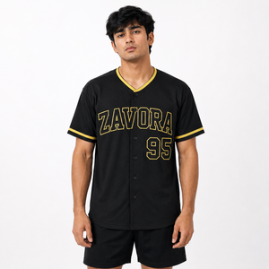 เสื้อเบสบอลแบบกำหนดเอง TEAMNAME ขายส่งจำนวนมากจากซัพพลายเออร์ในสหรัฐอเมริกา เสื้อผ้าสตรีทแวร์ Y2K ติดกระดุมด้านหน้า ชุดทีม OEM โรงงานรับผลิตแบรนด์ส่วนตัว - Product Image 3