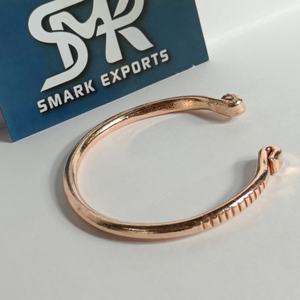 Handcrafted Solid Copper Traditional Open Cuff <b>Bangle</b> Adjustable Lightweight Unisex Handmade Jewelry - Product Image 2