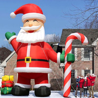 Prix d'usine Grand modèle publicitaire Gonflable Père Noël Bonhomme de neige de Noël Facile à installer