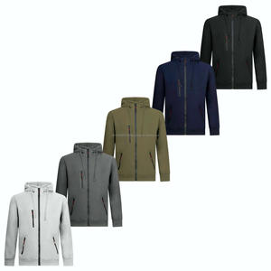 Vente en gros de sweats à capuche surdimensionnés pour hommes, personnalisés, avec fermeture éclair, sans cordon, en laine lourde, 100% coton, streetwear tendance - Product Image 5