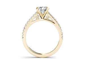 Anillo Solitario Clásico de Diamante Cultivado en Laboratorio de 1 Quilate, Oro Sólido de 14K, Corte Brillante Redondo VS VVS EF, para Uso Diario, Boda, Estilo Moderno - Product Image 2