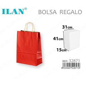 Sacchetto Regalo in Carta 31x15x41 Cm Rosso - Product Image 3