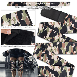 High Quality Neoprene Knee <b>Wrap</b> for Weightlifting Power lifting Training Customized Color Logo & Size - Product Image 2