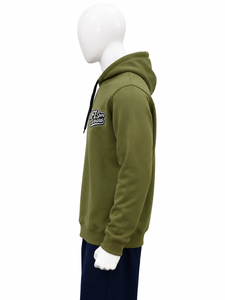 เสื้อสเวตเชิ้ตมีฮู้ดสีเขียวมะกอกสำหรับทุกเพศของ AFI Sport Wears ทรงปกติ ผ้าฝ้ายฟลีซ แห้งเร็ว สตรีทแวร์ ลำลอง เสื้อผ้าฤดูหนาว - Product Image 2