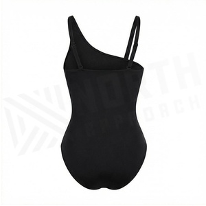 Ensemble de yoga 2 pièces imprimé papillon bleu avec finition dorée, body à col en V profond et jupe portefeuille longueur genou - Product Image 2