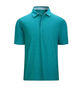 Camisetas de Alta Calidad, Tejido de Punto DryFit de Poliéster/Algodón, Secado Rápido, Manga Corta, Tallas Grandes, Transpirables, Color Sólido, ODM - Product Image 6