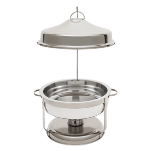 ถาดอุ่นอาหารทรงกลมแบบมืออาชีพ พร้อมหูจับโค้งมน ดีไซน์โดดเด่น ผลิตจากสแตนเลสสตีล ทนทาน เหมาะสำหรับงานหรูหรา คุณภาพระดับพรีเมียม - Product Image 1