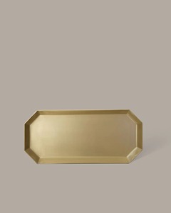 Stainless Steel Serving <b>Tray</b> With Leaf Handles Heavy Duty Metal Serving <b>Tray</b> Finish for Food Service - Product Image 3