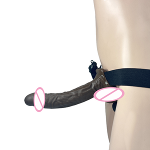 9 inch Vibrating Hollow <b>strap</b>-<b>on</b> Wearable dildo <b>Sex</b> extended wear toy Penis <b>sex</b> toy For Men For Women - Product Image 5