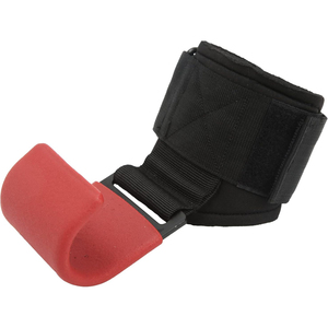 Support de poignet réglable avec protection de la paume rouge et fermeture auto-agrippante pour la protection lors de l'entraînement musculaire - Product Image 4