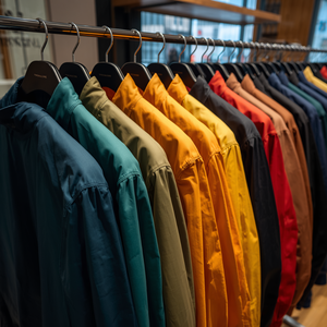 Standard Thickness Plain Dyed Polyester Men’s <b>Jacket</b> Casual <b>Lightweight</b> Zip-Up Outerwear - Product Image 4
